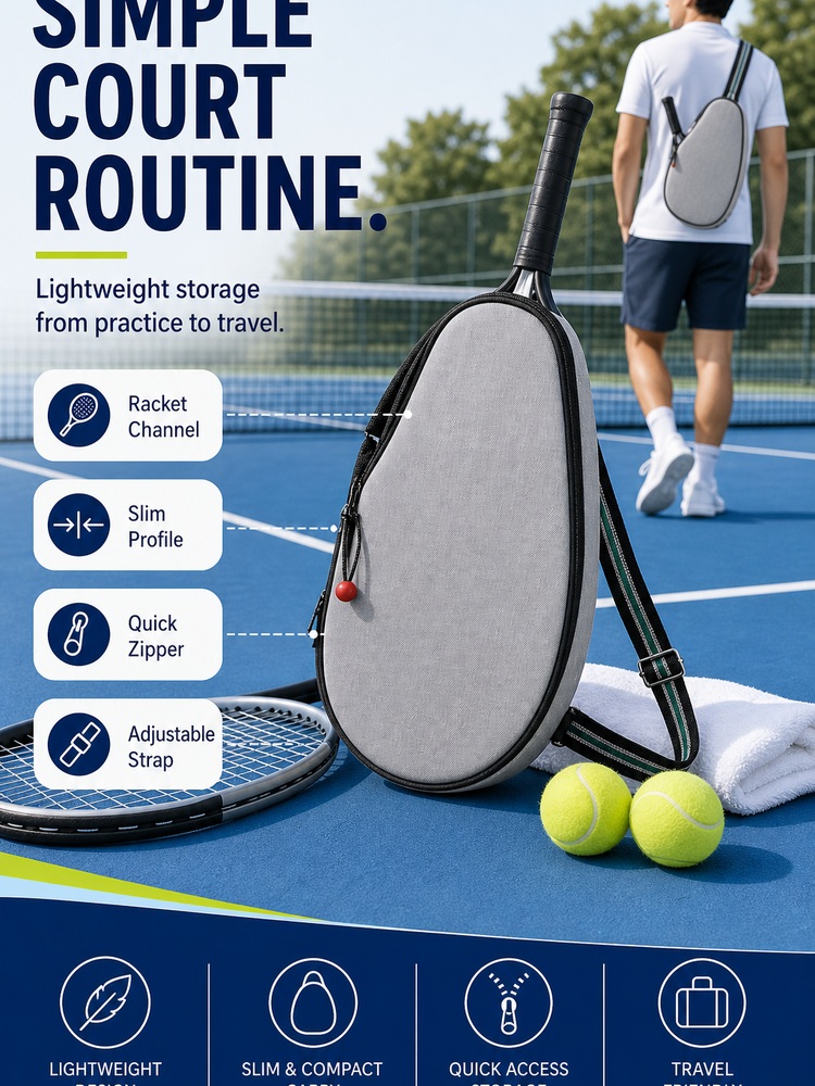 Lightweight Sling Racket Bag - Routine summary