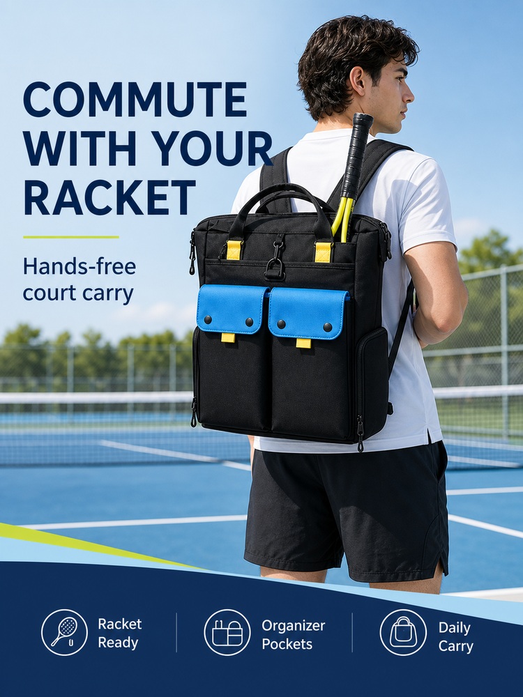 Commuter Racket Backpack - Lifestyle use