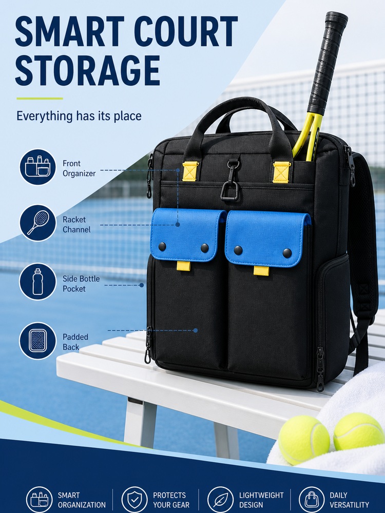 Commuter Racket Backpack - Feature overview