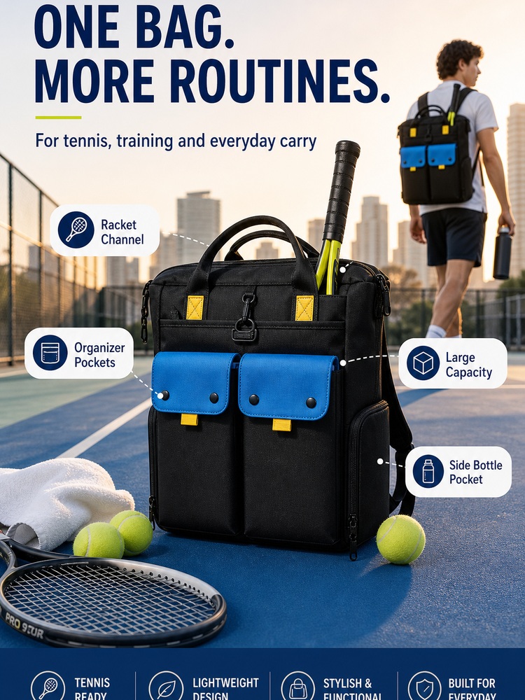 Commuter Racket Backpack - Routine summary