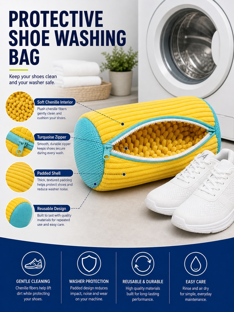 Reusable Shoe Washing Protector Bag - Feature overview